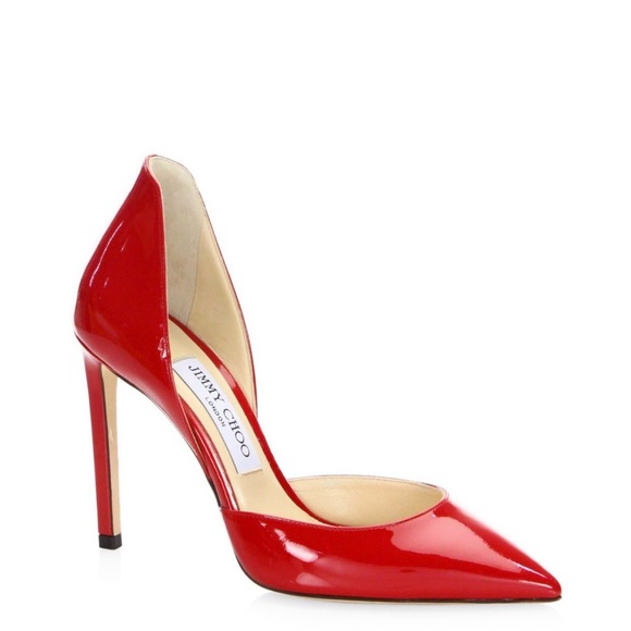 Jimmy Choo Shoes - Authentic Jimmy Choo Liz 100cm Red Patent Leather
